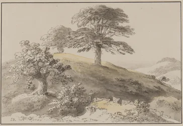 Sussex: Near St Marthas, Albury (pióro, pędzel, atrament i toaleta na papierze)