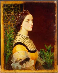 Portret damy, głowa i ramiona, 1860