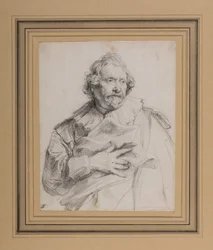 Carolus de Mallery, ok. 1632-35 (czarna kreda na białym papierze)