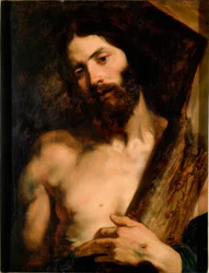 Chrystus niosący krzyż Obraz Antony Van Dycka (1599-1641) ok. 1619 r. Słońce. 65x50 cm Geny, Galleria di Palazzo Rosso