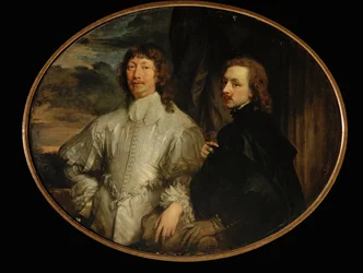 Portret podwójny Sir Endymiona Portera i Anthonisa van Dycka (obraz na płótnie)