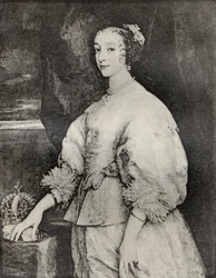 Henrietta Maria, z „Memoires de Charles de Batz-Castelmore Comte d
