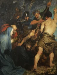 Jezus Chrystus niosący krzyż