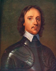 Oliver Cromwell, 1599-1658, angielski dowódca wojskowy i polityk, 1906