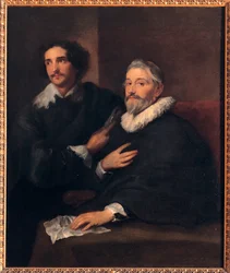 Portrait of the Brothers of Wael (Portret of the Brothers of Wael) - Obraz Sir Anthonis (Anton lub Antoon) van Dyck (1599-1641), olej na płótnie (120x103 cm), około 1620-1630, sztuka angielska