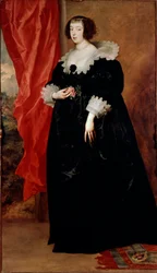 Portret Margaret of Lorraine (1613-1662), księżnej Orleanu i Alencon Obraz Antoine (Antoon lub Anton) Van Dyck (1599-1641)