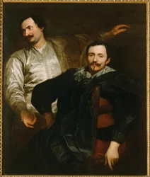 Portrety malarzy Lucasa i Cornelisa de Wael (obraz na płótnie)
