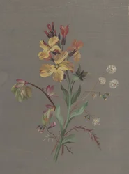 Kwiatowy wzór, ca. 1820.
