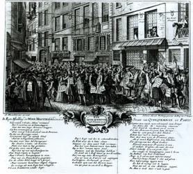 Rue Quinquempoix w 1720 r