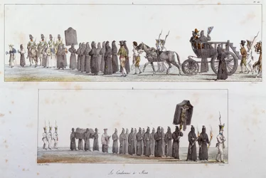Skazany na śmierć przez Antoine Jean-Baptiste Thomas (1791-1834), akwarela