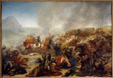 Kampania (Ekspedycja) z Egiptu (1798–1801): „Bitwa o Nazaret w dniu 08/04/1799” ”„ W tej bitwie zwycięstwo generała Jeana Andoche Junot (Jean-Andoche) (1771-1813). Obraz Antoine Jean Gros (1771-1835) 1801 nd. 1,35x1,95 m Nantes, Musee des B