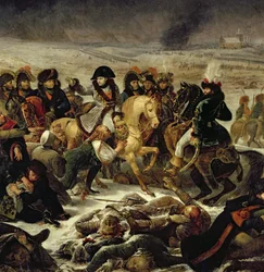 Napoleon na polu bitwy pod Eylau, 9 lutego 1807, 1808 (detal z 18910)