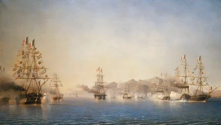 Przybycie na Rade de Toulon księcia prezydenta (Napoleona III), 27 września 1852 r
