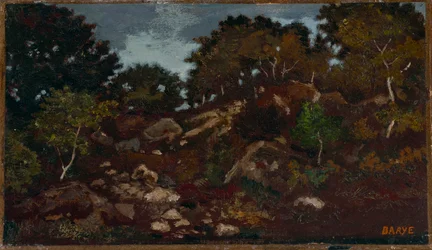 Skały w lesie Fontainebleau
