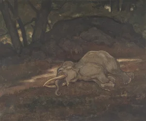 Śpiący słoń, 1810-75.