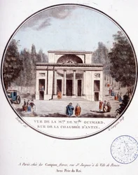 Widok domu Mademoiselle Guimard, rue de la chaussée d