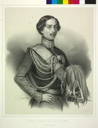 Książę Parmy Karol III (litografia)