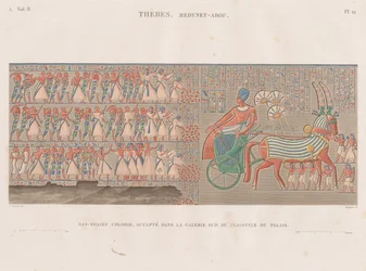Opis Egiptu: Teby. Medynet-Abou, tom. II, Pl. 12