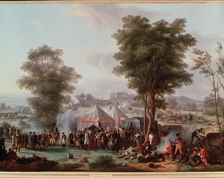 Biwak cesarza Napoleona I, w pobliżu zamku Ebersberg w Austrii 4.05.1809 (Malarstwo