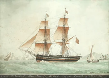 Weasel wpływający do Marsylii, 9 września 1823 r.