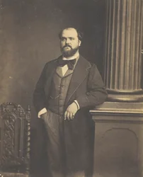 Człowiek stojący bez tytułu, en Face, 18551869.