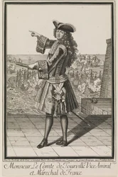 Monsieur Le Comte de Tourville wiceadmirał i marszałek Francji