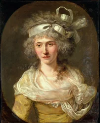 Portret Anne-Josephe Théroigne de Méricourt 1762-1817, c. 1785.
