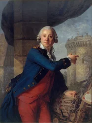 Portret Henri Masers de Latude 1725-1805.