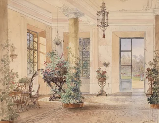 Sala Terrena w małym zamku