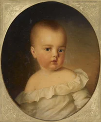 Portret Marii Teresy Austria-Este 1849-1919 jako dziecko, 1850