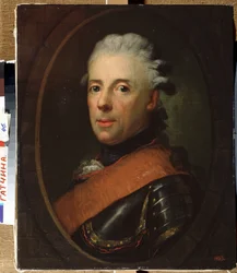 „Portret księcia Henryka pruskiego (1726-1802), brata Fryderyka Wielkiego” Obraz Antona Graffa (1736-1813) 1760-1770 Państwowy Skansen Pałac Gatchina, Sankt Petersburg