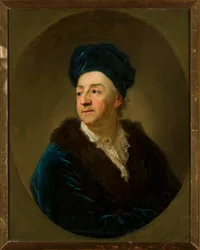 Portret Johanna Nepomuka Schaffgotscha (1713-1775) w szlafroku