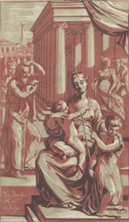 Dziewica z Dzieciątkiem ze św. 1722.