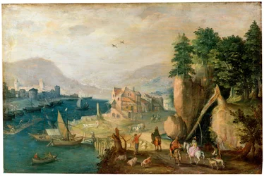 Miasto w górach, XVII w.