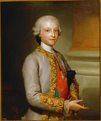 Niemowlę Gabriel de Bourbon ... (obraz na płótnie)