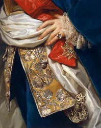 Portret Ferdynanda IV, autorstwa Antona Raphaela Mengsa, detal