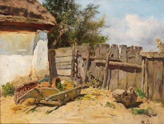 W ogrodzie gospodarstwa