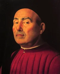 Portret mężczyzny lub Trivulzio (olej na drewnie)
