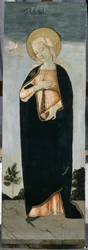 Maryja przy Zwiastowaniu, ok. 1500 (tempera na drewnie topoli)