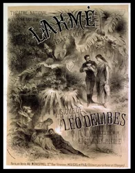 Plakat reklamujący „Lakmé”, operę Léo Delibesa (1861-91)