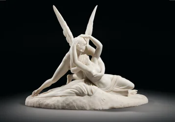 Psyche ożywiona pocałunkiem Amora, około 1860