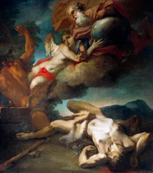 Dusza Abla wznosi się do nieba, Antonio Balestra (1666-1740) (olej na płótnie)