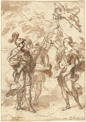Wenus jako łowczyni ukazująca się Eneaszowi i Achatesowi