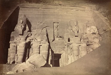 Świątynia Ramzesa II, Abu Simbel, ca. 1860.