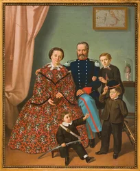 Rodzina (obraz olejny na płótnie)