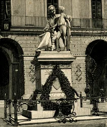 Pomnik Franceski Capece (1769-1848), autorstwa Antonio Bortone (1844-1938), Maglie, Apulia, Włochy