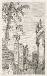 Widoki: Fragmenty rzeźby, 1735-1746.