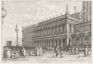 Widoki: Biblioteka, Wenecja, 1735-1746.