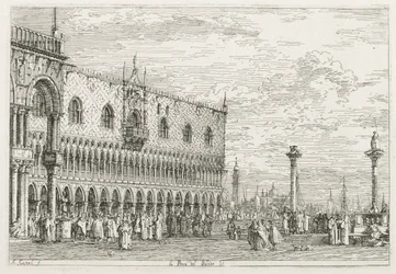 Widoki: Kamień proklamacji w Wenecji, 1735-1746.