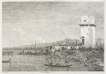 Widoki: Wieża Malghera, 1735-1746.